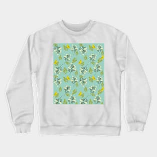 Little bird and wildflowers Crewneck Sweatshirt